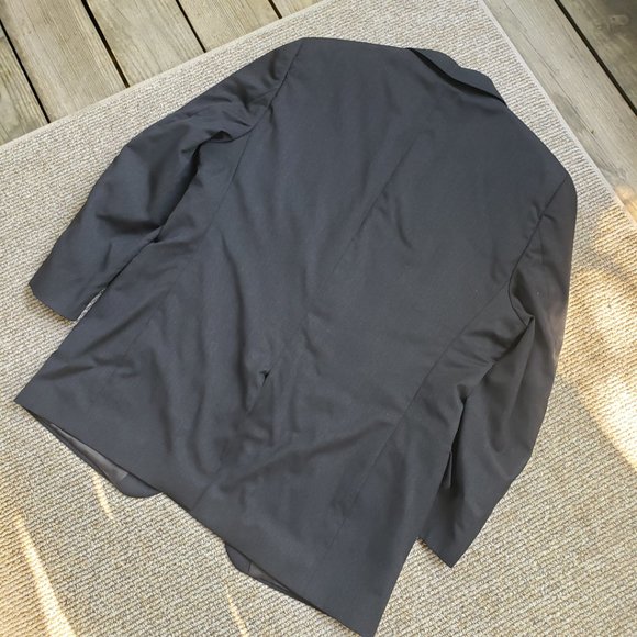 JoS A Bank Signature Collection Wool Blazer Sport Coat Men's 44R Black - Picture 11 of 11